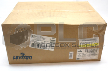 NEW LEVITON 5R430-N 36/72 PORT 3.5" RACK MT FIBER PANEL METAL DOOR BLACK FINISH