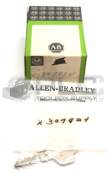 NEW IN BOX ALLEN BRADLEY X-307924 KEY CYLINDER LOCK FOR PUSHBUTTON SWITCH