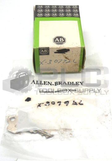 NEW IN BOX ALLEN BRADLEY X-307926 KEY CYLINDER LOCK FOR PUSHBUTTON SWITCH