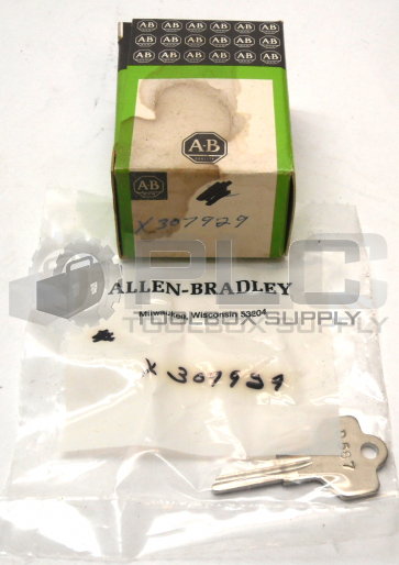 NEW IN BOX ALLEN BRADLEY X-307929 KEY CYLINDER LOCK FOR PUSHBUTTON SWITCH