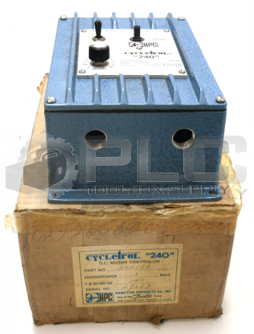 NEW HPC 200150 CYCLETROL 240 DC MOTOR CONTROLLER 3HP