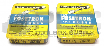 NEW LOT OF 2 BUSS MDL 1/8 SLOW BLOWING FUSETRON FUSES QTY 10