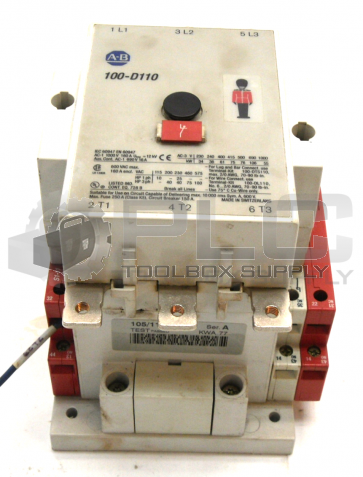 ALLEN BRADLEY 100S-D110ZJ33LC /A CONTACTOR SAFETY 24V DC OPERATED 3–POLE 