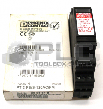 NEW IN BOX PHOENIX CONTACT PT 2-PE/S SURGE SUPPRESSOR