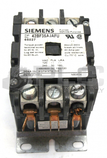 SIEMENS 42BF35AJAFU CONTACTOR DP 30A 3P
