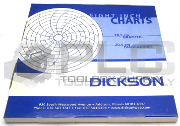 NEW DICKSON C417 EIGHT INCH CHARTS 20.5 CM QTY 60 SHEETS PER BOX