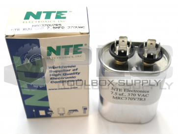 NEW IN BOX NTE MRC370V7R5 CAPACITOR MTR RUN CAP 7.5 MFD 370 VAC