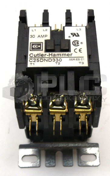 NEW CUTLER-HAMMER C25DND330 CONTACTOR 30AMP 3POLE 