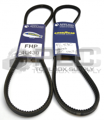 NEW LOT OF 2 GOODYEAR 4L430 BELT FHP