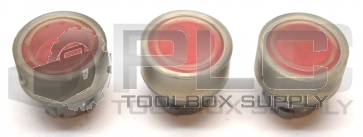 NEW LOT OF 3 SHAMROCK CONTROLS RB2 BA48 RED PUSH BUTTON