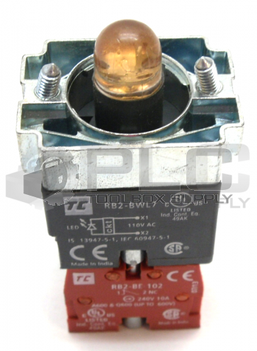 NEW SHAMROCK CONTROLS RB2-BWL755 PUSH BUTTON BODY ASSEMBLY 110V RB2-BWL7