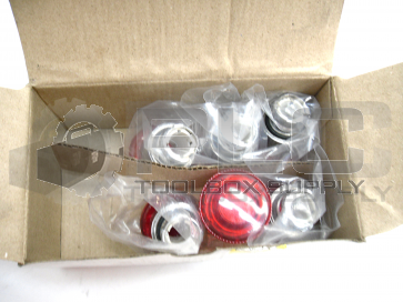 NEW LOT OF 6 SHAMROCK C&S ELECTRIC RB2-BW54 RED MUSHROOM HEAD E-STOP