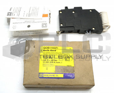 NEW IN BOX SQUARE D QOB115GFI BOLT ON CIRCUIT BREAKER 