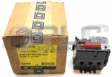 NEW SQUARE D 9065 SS120 SOLID STATE OVERLOAD RELAY 600VAC 27AMP 9065-SS120