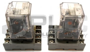 LOT OF 2 POTTER & BRUMFIELD KRPA-11AG-120 RELAY W/SR2P-06