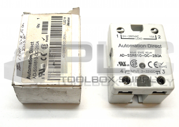 NEW IN BOX AUTOMATION DIRECT AD-SSR610-DC-280A SOLID STATE RELAY 