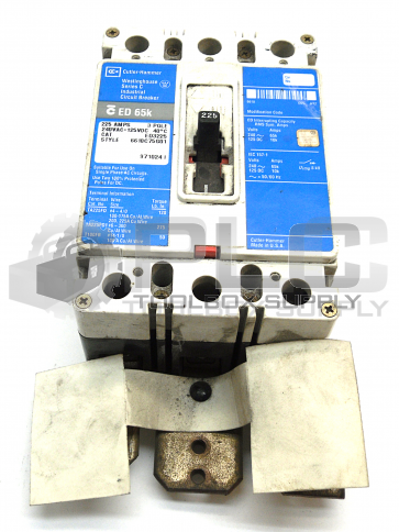 CUTLER HAMMER ED3225 3 POLE CIRCUIT 225 AMP 