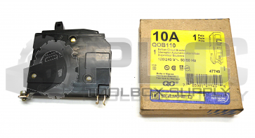 NEW IN BOX SQUARE D QOB110 10 AMP BOLT IN CIRCUIT BREAKER 
