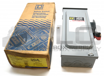 NEW IN BOX SQUARE D HU361RB HEAVY DUTY SAFETY SWITCH 