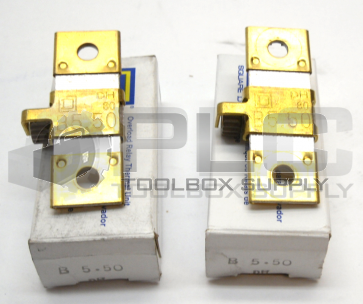 NEW LOT OF 2 SQUARE D B 5.50 OVERLOAD HEATER ELEMENT
