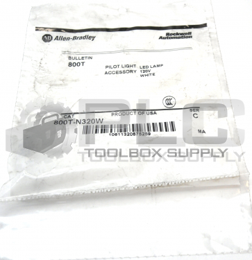 NEW SEALED ALLEN BRADLEY 800T-N320W PILOT LIGHT LED LAMP