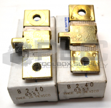 NEW LOT OF 2 SQUARE D B2.40 OVERLOAD THERMAL UNIT HEATING ELEMENT