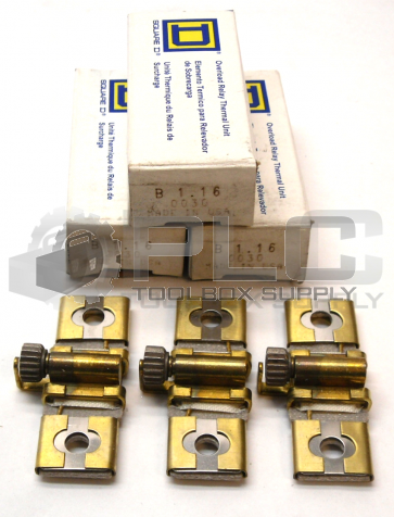 NEW LOT OF 3 SQUARE D B1.16 OVERLOAD THERMAL UNIT HEATING ELEMENT