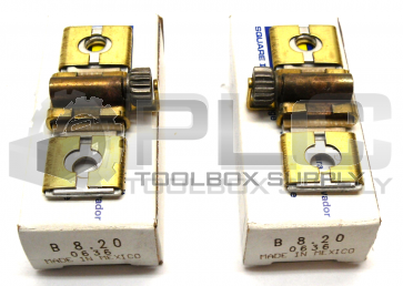 LOT OF 2 NEW SQUARE D B8.20 OVERLOAD THERMAL UNIT HEATING ELEMENT