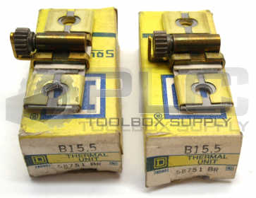 LOT OF 2 NEW SQUARE D B15.5 OVERLOAD RELAY THERMAL UNIT