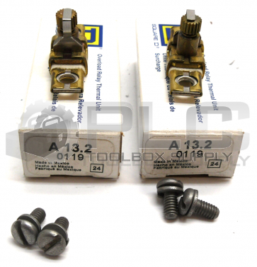 LOT OF 2 NEW SQUARE D A13.2 THERMAL UNIT