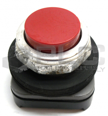 ALLEN BRADLEY 800H-R6 /C CONTACT PUSHBUTTON NON-ILLUMINATED RED BOOTED HEAD