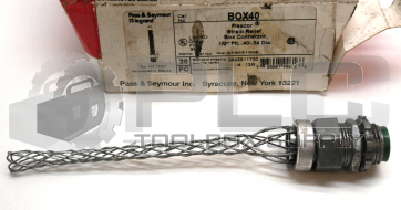 NEW PASS & SEYMOUR BOX40 FLEXCOR STRAIN RELIEF BOX CONNECTOR 1/2" FIT