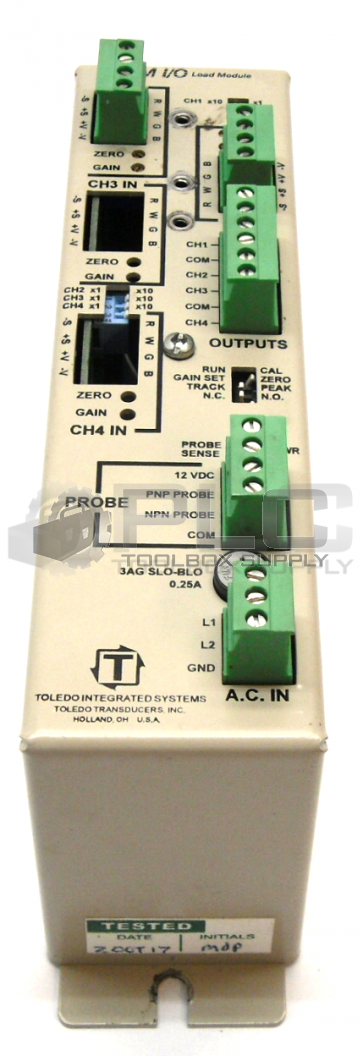 TOLEDO INTEGRATED SYSTEMS TTLM-2-1M LOAD MODULE 115/220VAC 0.05/0.1A