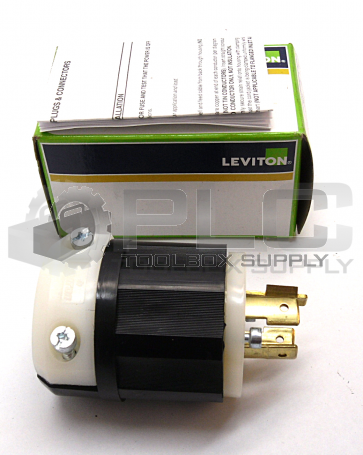 NEW IN BOX LEVITON L16-20P 3-POLE LOCKING PLUG 