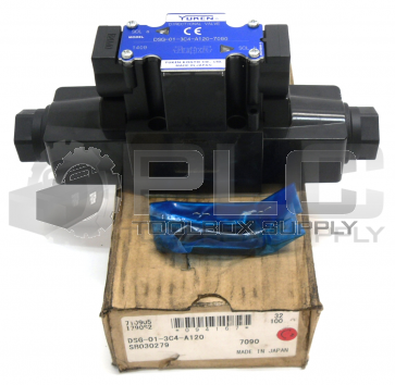 NEW YUKEN DSG-01-3C4-A120-7090 SOLENOID VALVE DIRECTIONAL 120VAC 3POSITION 4WAY