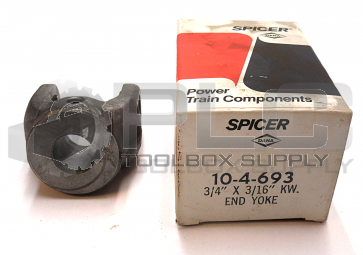 NEW IN BOX DANA SPICER 10-4-693 END YOKE 3/4'' X 3/16''