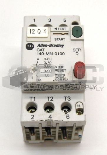 LOT OF 3 ALLEN BRADLEY 140-MN-0100 /D MANUAL STARTER W/140-A10/C