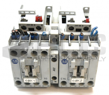 ALLEN BRADLEY 104-C16DJ22 /C MCS-C REVERSING CONTACTOR IEC 16A 24V DC