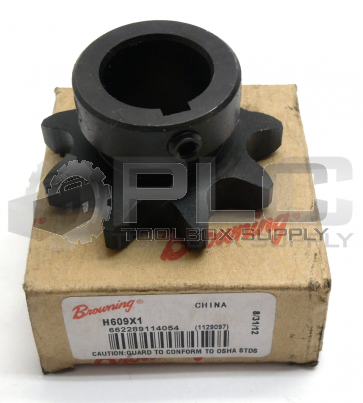 NEW IN BOX BROWNING H609X1 BORE ROLLER CHAIN SPROCKET