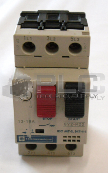 TELEMECANIQUE GV2-M20 MOTOR STARTER PROTECTOR 13-18 AMP