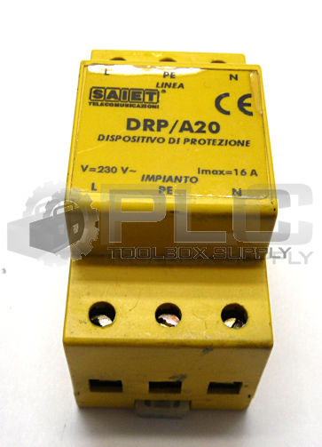 SAIET DRP/A20 THERMAL CIRCUIT BREAKER 