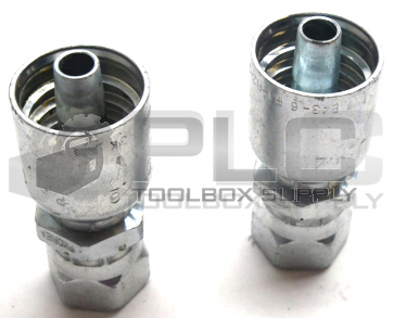 LOT OF 2 PARKER P43-6 HYDRAULIC FITTING