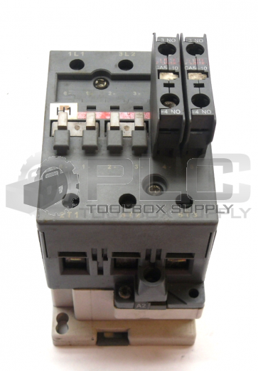 ABB A50-30 CONTACTOR W/CA5-10 100AMP CONTACT BLOCKS