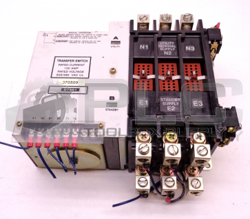 GENERIC 370509 D7301 100 AMP TRANSFER SWITCH 600/480 VAC UL