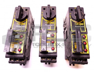 LOT OF 3 BUSSMANN OPM-SW OPTIMA OVERCURRENT PROTECTION MODULE 