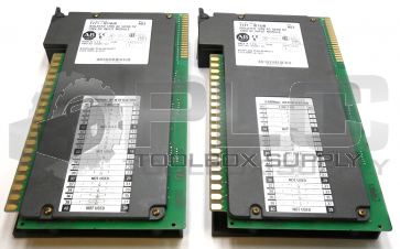 LOT OF 2 ALLEN BRADLEY 1771-ID16 B INPUT MODULE REV A03