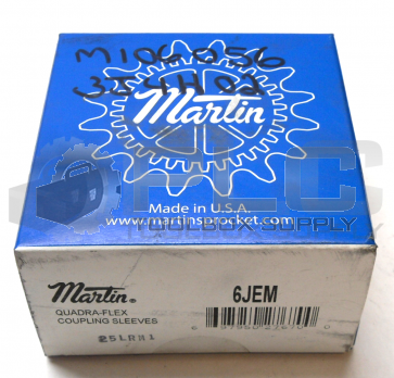 NEW SEALED MARTIN 6JEM QUADRA-FLEX COUPLING SLEEVES