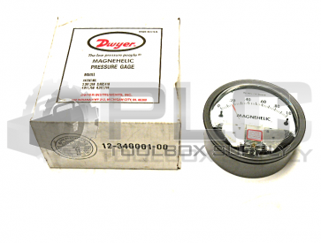 NEW DWYER 2001C PRESSURE GAUGE 