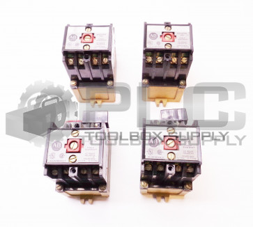 LOT OF 4 ALLEN BRADLEY 700-P400A1 SER A RELAY W/700 TYPE P