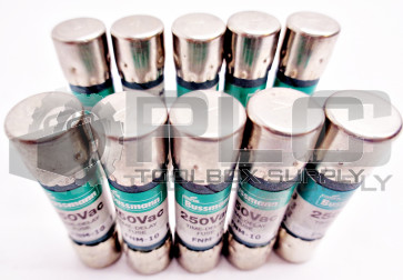 LOT OF 10 NEW FUSETRON FNM-10 FUSE DUEL-ELEMENT 
